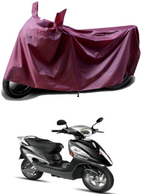 THE REAL ARV Waterproof Two Wheeler Cover for Hero Electric(Electric Maxi, Maroon)