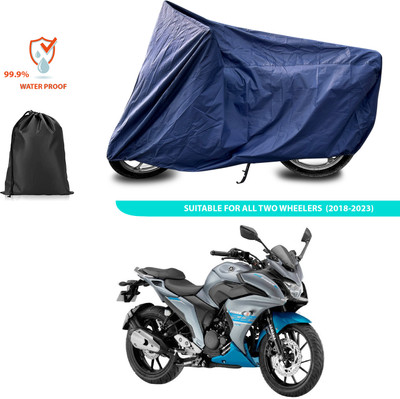 CODOKI Waterproof Two Wheeler Cover for Yamaha(Fazer 25 BS6, Blue)