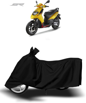 BigFly Waterproof Two Wheeler Cover for Aprilia(SR 125, Black)