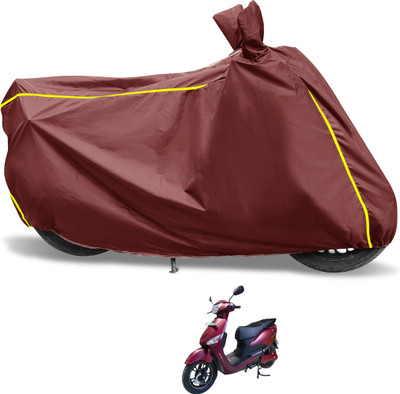 Euro Care Waterproof Two Wheeler Cover for Hero(Electric Optima, Maroon)