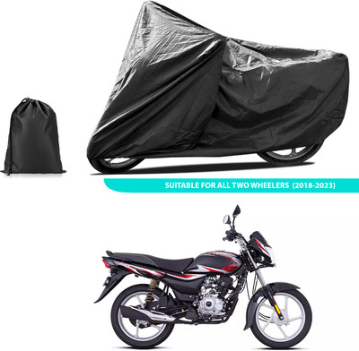 CODOKI Two Wheeler Cover for Bajaj(ComforTec, Black)