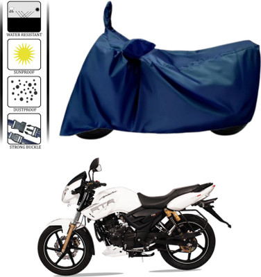 HWSXQAE Waterproof Two Wheeler Cover for TVS(Apache 150, Blue)