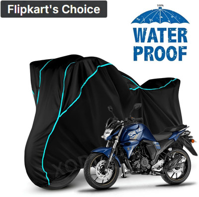 xodi Waterproof Two Wheeler Cover for Yamaha(FZ S FI (V 2.0) BS6, Black, Blue, Multicolor)
