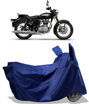 Amexride Two Wheeler Cover for Royal Enfield(Standardv, Blue)