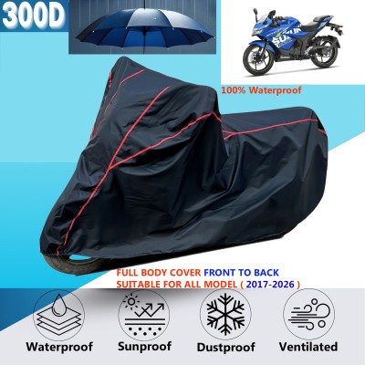 OliverX Waterproof Two Wheeler Cover for Suzuki(Gixxer SF 250, Black)