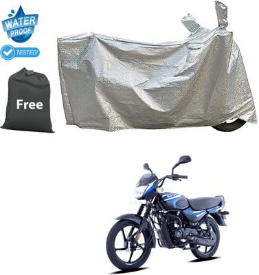 PAGORA Waterproof Two Wheeler Cover for Bajaj(CT100, Silver)
