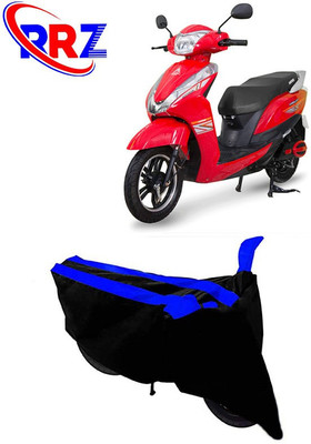 RRZ Waterproof Two Wheeler Cover for Ampere(Magnus, Black, Blue)