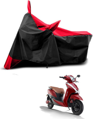 KEDIT Two Wheeler Cover for Ampere(Magnus, Red, Black)