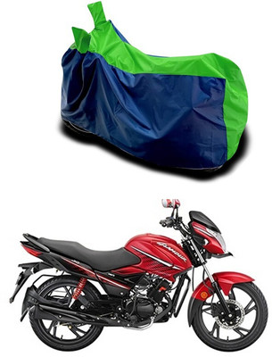 Mdstar Waterproof Two Wheeler Cover for Hero(Glamour i3s, Green)