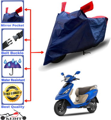 KEDIT Two Wheeler Cover for TVS(Zest, Red, Blue)