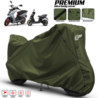 xodi Two Wheeler Cover for Ather(450 X, Green, Black)