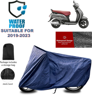 PAGORA Waterproof Two Wheeler Cover for Suzuki(Access SE, Blue)