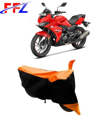 FFZ Waterproof Two Wheeler Cover for Hero(Xtreme 200S, Black, Orange)