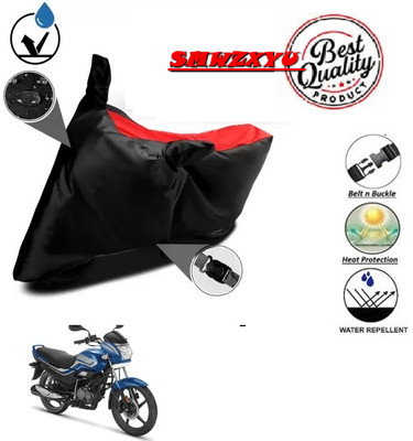smwzxyu Waterproof Two Wheeler Cover for Hero(Super Splendor, Red, Black)