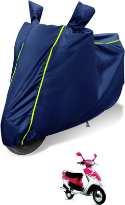 Auto Hub Waterproof Two Wheeler Cover for TVS(Scooty Pep Plus, Blue)