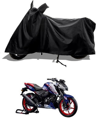 KEDIT Two Wheeler Cover for TVS(Apache RTR 165 RP, Black)
