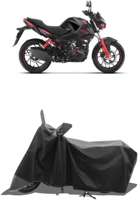 SUGASHRI Waterproof Two Wheeler Cover for Hero(Xtreme 160 R, Grey, Black)