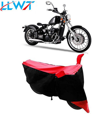KPIND Waterproof Two Wheeler Cover for FAB Regal Raptor(Bobber 350, Black, Red)
