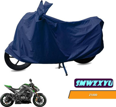 DeepShakshi AUTOMOTIVE Waterproof Two Wheeler Cover for Kawasaki(Z1000, Blue)