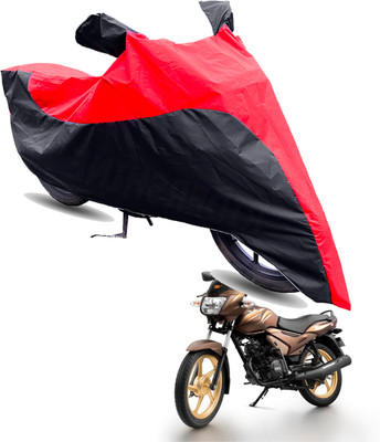 FurniGully Two Wheeler Cover for TVS(Star City Plus BS6, Red, Black)
