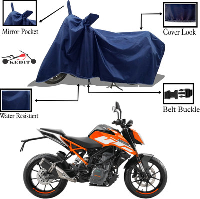 KEDIT Two Wheeler Cover for KTM(200 Duke BS6, Blue)