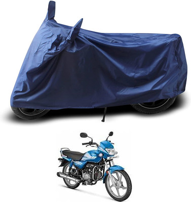 AASHTIK MART Two Wheeler Cover for Hero(HF Deluxe, Blue)
