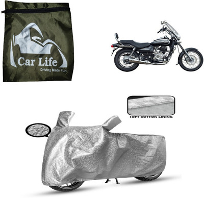 Car Life Two Wheeler Cover for Bajaj(Avenger 220 DTS-i, Silver)