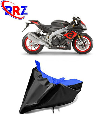 RRZ Waterproof Two Wheeler Cover for Aprilia(RSV4, Black, Blue)