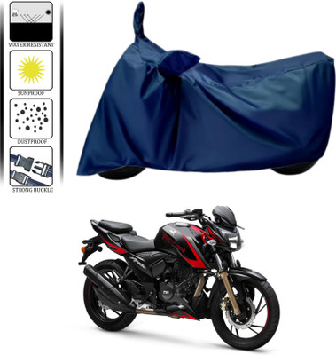 HWSXQAE Waterproof Two Wheeler Cover for TVS(Apache RTR 200, Blue)