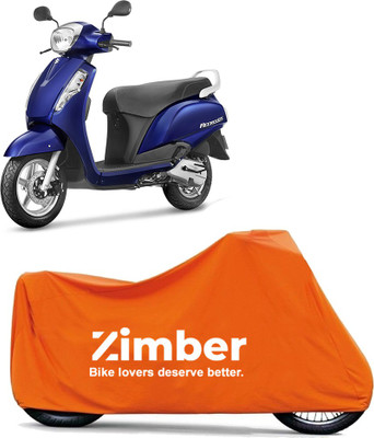THE REAL ARV Two Wheeler Cover for Suzuki(Access 125, Orange)