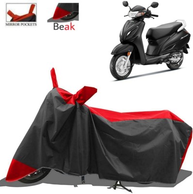 ma collections Waterproof Two Wheeler Cover for Honda(Activa, Red, Black)