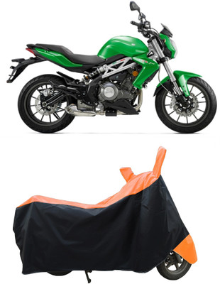 Coxtor Waterproof Two Wheeler Cover for Benelli(TNT 300, Orange)