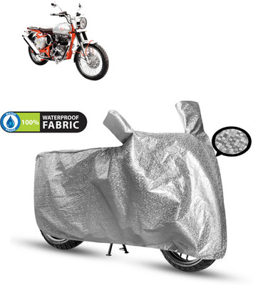 PAGORA Waterproof Two Wheeler Cover for Royal Enfield(Bullet Trials 350, Silver)