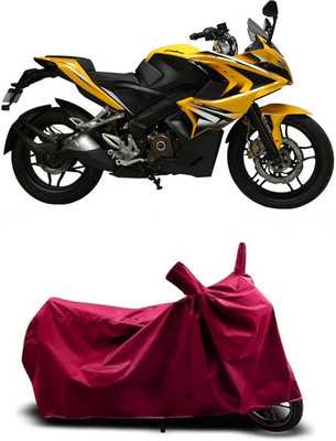 Coxtor Waterproof Two Wheeler Cover for Bajaj(Pulsar SS400 BS6, Maroon)