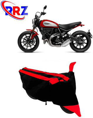 RRZ Waterproof Two Wheeler Cover for Ducati(Scrambler Icon, Black, Red)