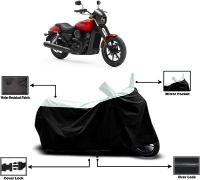 Amexride Two Wheeler Cover for Harley Davidson(Street 750, White)