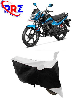 RRZ Waterproof Two Wheeler Cover for Hero(Splendor I Smart, Black, White)