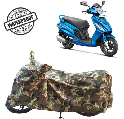 ROYAL AUTO MART Waterproof Two Wheeler Cover for Hero(Maestro Edge, Green, Multicolor)