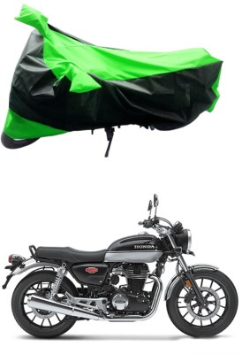 AUTOGARH Two Wheeler Cover for Honda(Hness CB350, Green, Black)