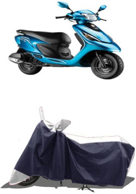 RAAMKM Two Wheeler Cover for Hero, Honda, Bajaj, TVS, Yamaha(Ray Z, White, Black)