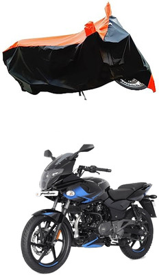 VESMEI Two Wheeler Cover for Bajaj(Pulsar 250, Orange)