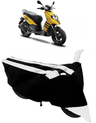 ABORDABLE Two Wheeler Cover for Aprilia(Storm 125, Black, White)