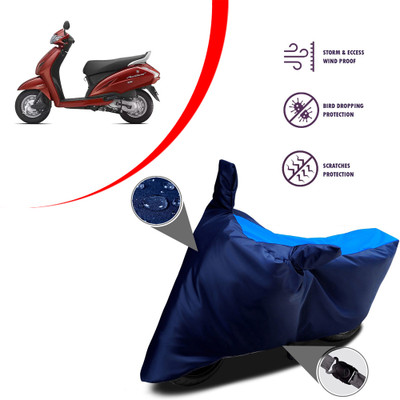 ANTHUB Waterproof Two Wheeler Cover for Honda(Activa 3G, Black, Blue)
