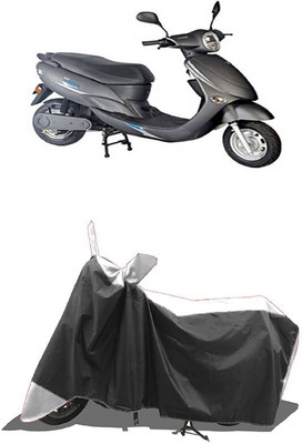 SUGASHRI Waterproof Two Wheeler Cover for Avon(E Star BS6, White, Black)