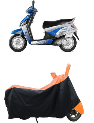 Coxtor Waterproof Two Wheeler Cover for Mahindra(Gusto Electric BS6, Orange)