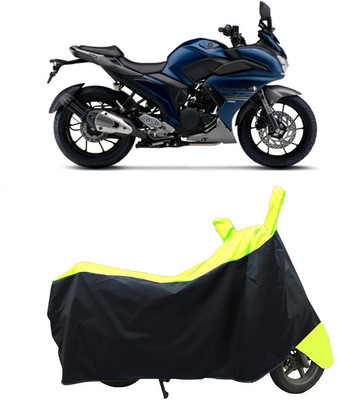 Coxtor Waterproof Two Wheeler Cover for Yamaha(Fazer 25 BS6, Yellow)