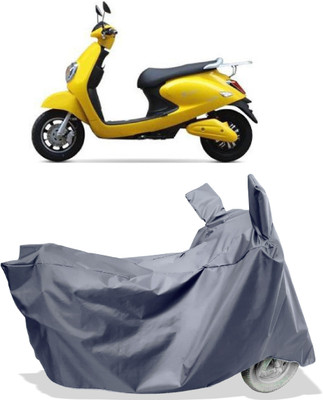 Amexride Two Wheeler Cover for Techo Electra(Emerge BS6, Grey)