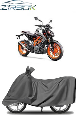 ZIRBOK Waterproof Two Wheeler Cover for KTM(390 Duke BS6, Grey)