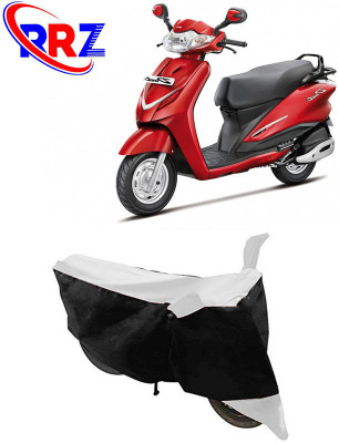 RRZ Waterproof Two Wheeler Cover for Hero(Moto Corp Duet, Black, White)