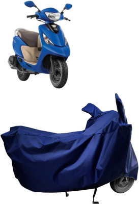Amexride Two Wheeler Cover for TVS(Zest 110 BS6, Blue)
